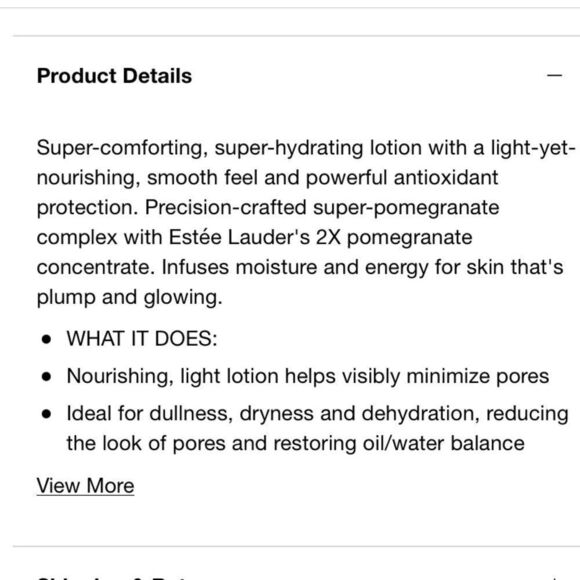 Estée Lauder Nutritious Super Pomegranate Milky Face Lotion - Picture 2 of 3